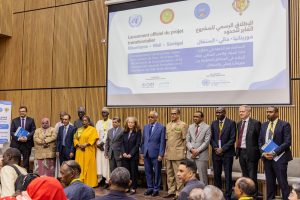 𝐋𝐚𝐧𝐜𝐞𝐦𝐞𝐧𝐭 𝐨𝐟𝐟𝐢𝐜𝐢𝐞𝐥 𝐚̀ 𝐍𝐨𝐮𝐚𝐤𝐜𝐡𝐨𝐭𝐭 en Mauritanie du projet « Investissement transfrontalier autour de la gestion de l’eau, de la sécurité climatique et de la consolidation de la paix dans les espaces frontaliers de la Mauritanie, du Mali et du Sénégal »