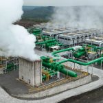 Une centrale géothermique