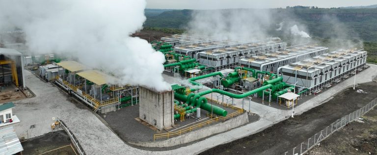 Une centrale géothermique
