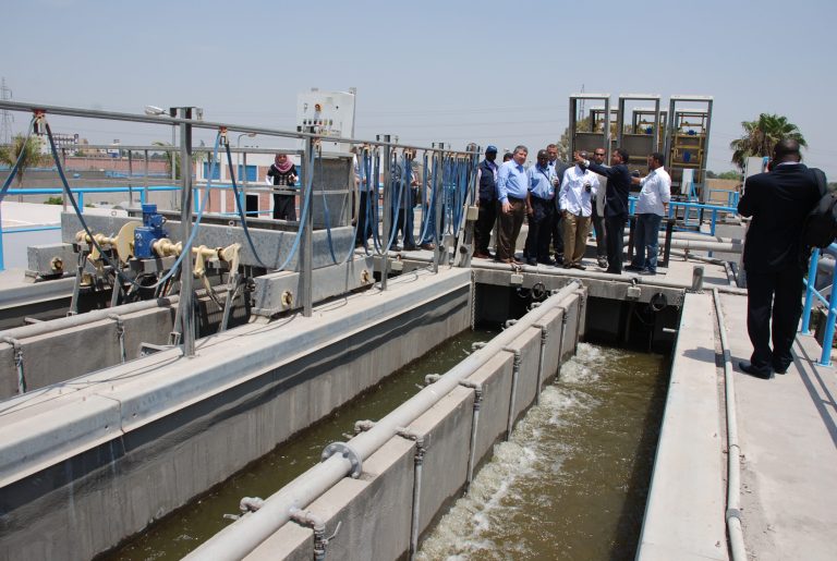 Station d'épuration de Tanta en Egypte