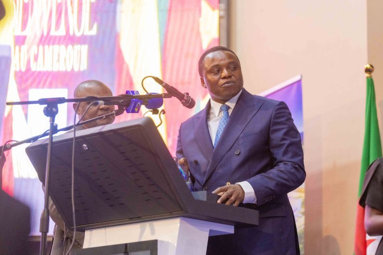 Blaise Moussa au 23e Congrès de l'AAEA à Yaoundé au Cameroun