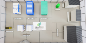 LA MAQUETTE DE L'USINE D'HYDROGENE DE L'UNIVERSITE DE WITS- AFRIQUE DU SUD
