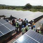 Une centrale solaire au Nigeria
