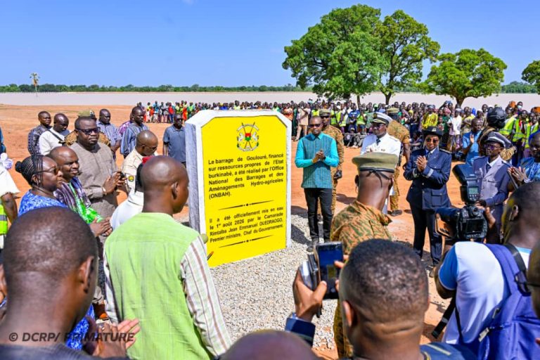 Cérémonie de remise en eau du barrage de Goulouré au Burkina Faso