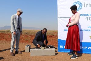 Pose de la premiere pierre de la centrale solaire de Nsoko, Eswatini